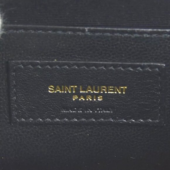 Auth SAINT LAURENT Waist Bag Belt Bag Red Leather/Goldtone - Picture 13 of 14